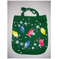 (image for) Christmas String Lights Canvas Tote Bag Purse - Click Image to Close